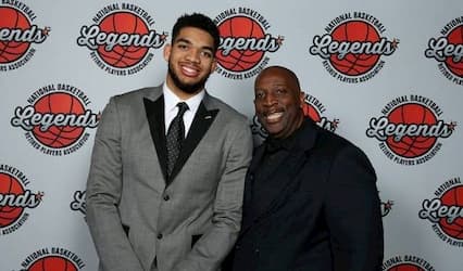 Karl Towns Sr. and his son Karl-Anthony Towns