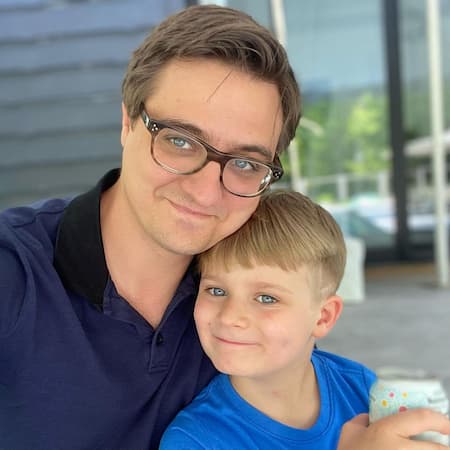 Chris Hayes and his Son