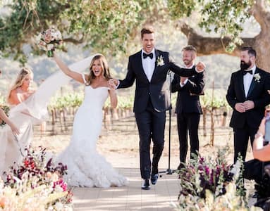 Fletcher and Jordan Rodgers during their Wedding
